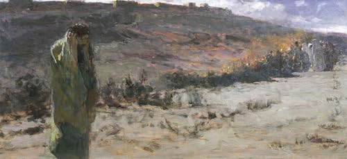 Cuadro il Pentimento di Giuda Domenico Morelli lienzo 60x90cm