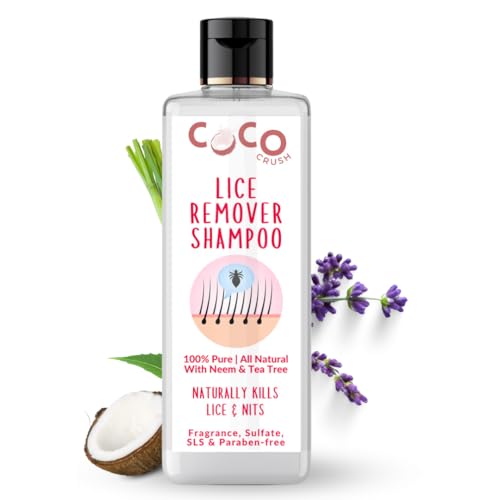 Image of Coco Crush Ayurvedic Anti Lice Shampoo | Kills Lice, Eggs & Nits 100% Naturally | Single Wash Treatment, Safe for Kids | With Neem & Tea Tree Extracts | Paraben & Sulphate Free (50ML)