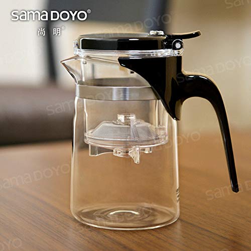 Samadoyo Sama Doyo Sag-08 High Grade Gongfu Teapot & Mug 500Ml Art Tea Cup Borosilicate Glass Loose Tea Maker Teapot With Built-In Infuser #TOP3