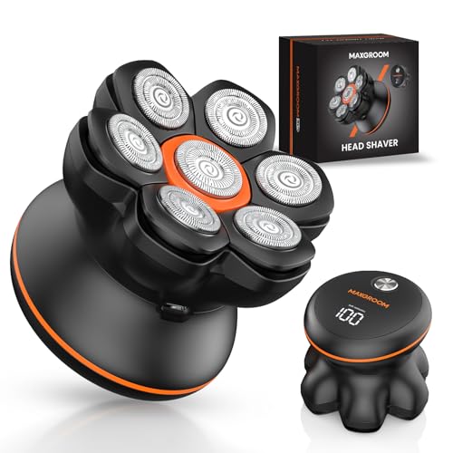 MAXGROOM® Head Shaver for Bald Men, Waterproof Electric Razor with 7D Floating Heads, Close Smooth...