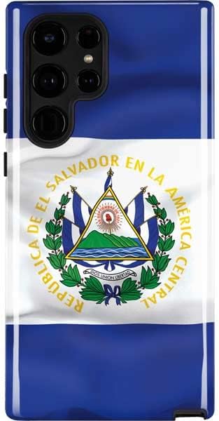 Skinit Pro Phone Case Compatible with Galaxy S22 Ultra - Peru Soccer Flag Design