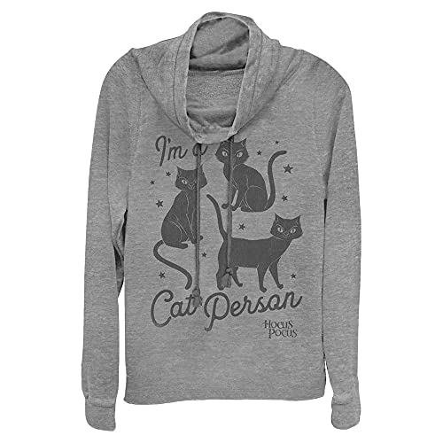 Disney Hocus Pocus Cat Person Women's Long Sleeve Cowl Neck Pullover