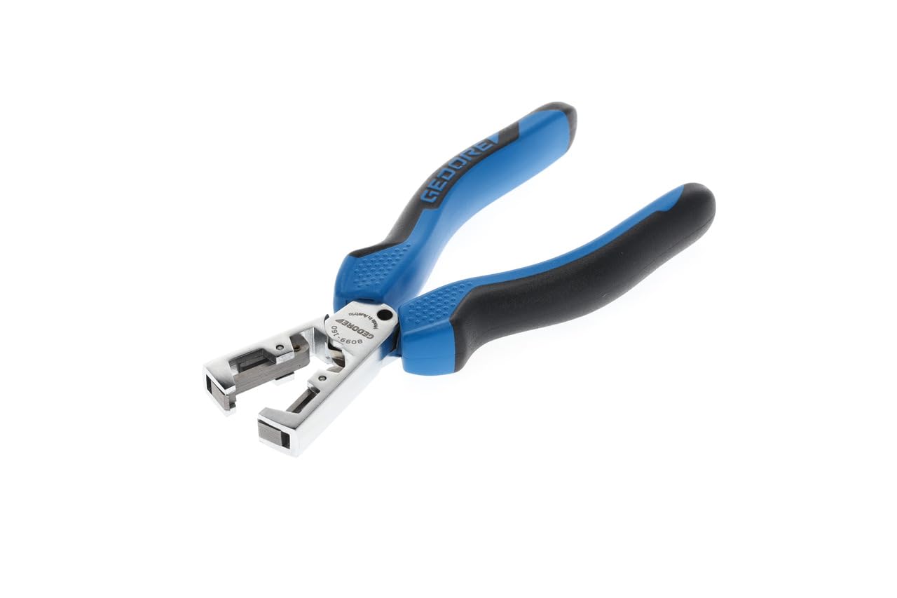 GEDORE Pinza Spellafili Automatica, Regolabile per Fili da 0.5-5.0 mm², Pinza Spellafili Regolabile, Acciaio Temprato a Olio e Bonificato, 8099-160 JC