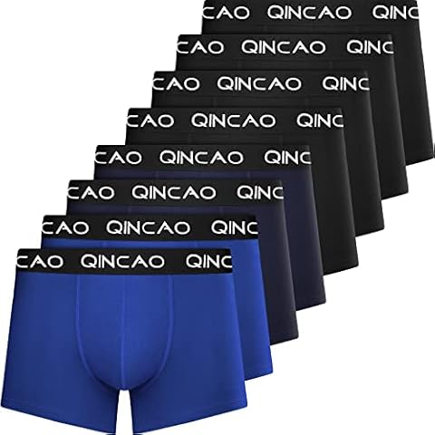 QINCAO Boxershorts Herren Retroshorts 5er-Pack/8er-Pack Unterhosen Männer Unterwäsche Baumwolle Cover