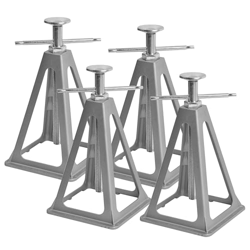 Aluminum RV Stabilizer Jacks 4 Pack with Additional Screw Nuts Screw Jack Stands Stabilize and Level RV Trailer Camper Support up to 6 000 lbs