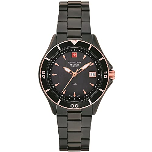 Montre Swiss Alpine Military 7740.1 en acier pour femme, l'élégance quartz au quotidien