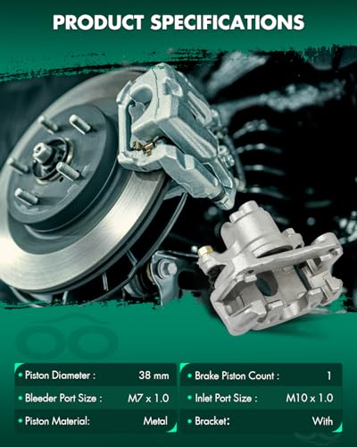 Image of SCITOO Rear Left+Right Brake Calipers With Bracket 19B2697 19B2696 Compatible For Toyota Avalon 2005-2007 For Toyota Camry 2002-2006 For Toyota Solara 2004-2008