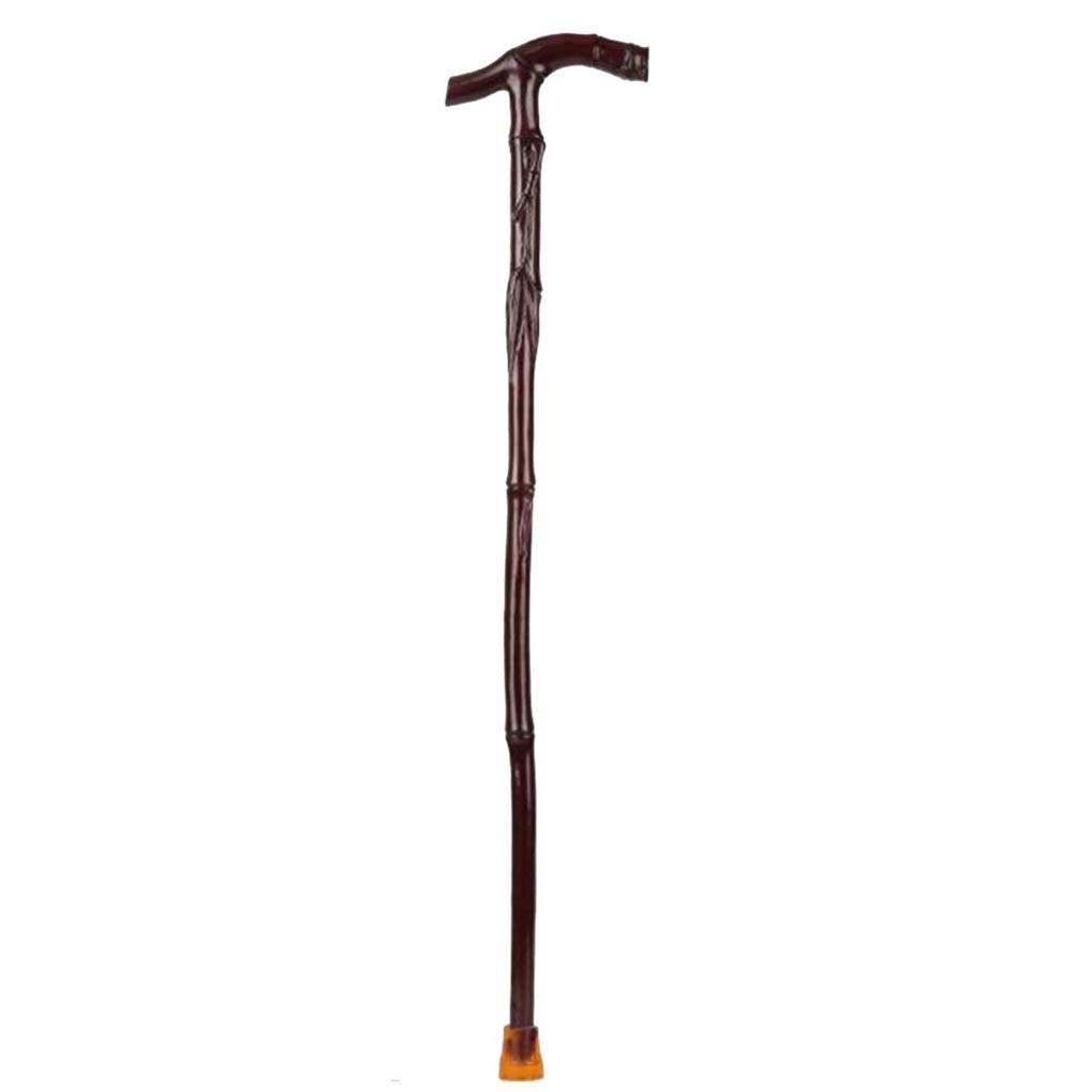 MRKU Bastón de Madera para Ancianos, bastón de Madera Maciza, bastón de Madera Antideslizante, bastón de Madera para Ancianos, Hermoso Paisaje