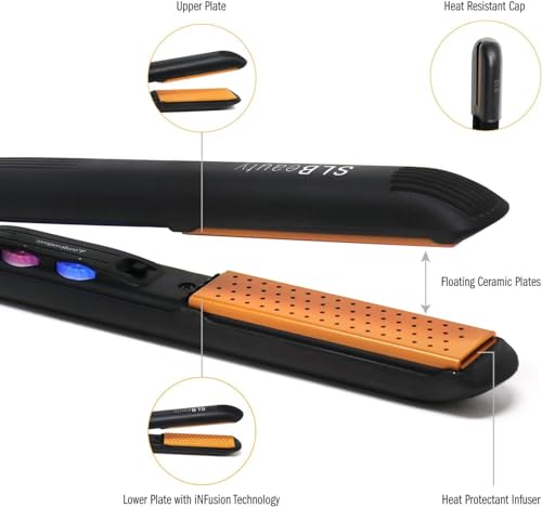 Plancha de pelo Beauty Hair, alisador cerámico para uso doméstico y profesional, rizos duraderos hasta 24 horas por Shield Life. Hecho en Corea [sin esencia incluida] miniatura 3