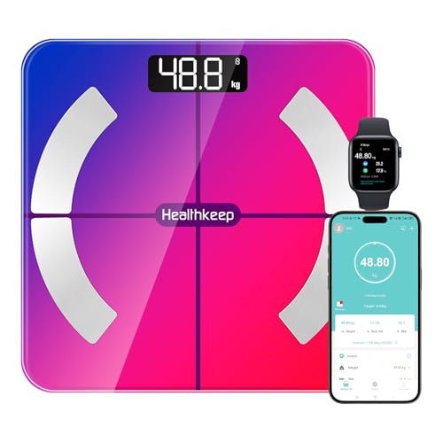 Healthkeep FG263LB-W Körperfettwaage Digitale Personenwaage