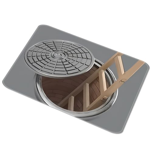 Natural Earth Rug Easy to Cleaning and Nonslip for Living Room Bedroom Home Decoration Water Absorb Mat