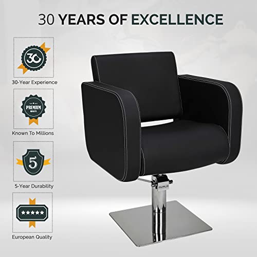Ayala Durable Barber Chair I Styling Chair I Richly Upholstered I European Quality I Globe Hair Styling Chair I Salon And Spa Chair For Hair Stylist I Shampoo Chair #TOP6