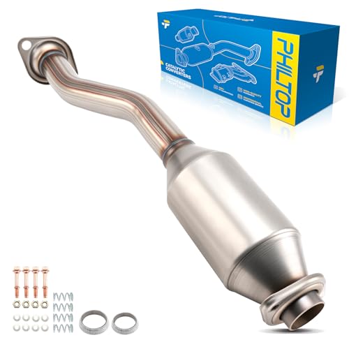 PHILTOP Rear Catalytic Converter Direct-Fit Stainless Steel Compatible With 2013-2019 Sentra 1.8L Replace 16799 (EPA Compliant)