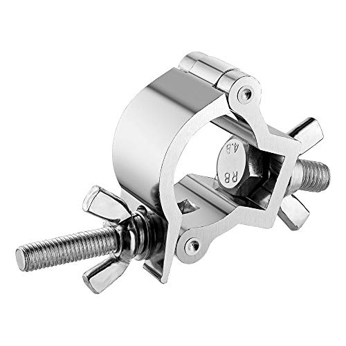 10Pcs Eyeshot Small Size Truss Clamp Stage Lights Clamp 1.18”-1.38”（30-35Mm）, Perfectly Fit For 30-35Mm Od Tube / Pipe, Heavy Duty 165Lb Premium Truss O Clamp For Dj Lighting Par Lights Spot Lights #TOP4