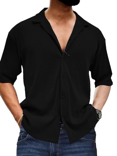 Image of Men's Drop Shoulder Collar Neck Shirt