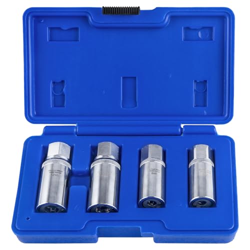SPEEDWOX outil de retrait de goujon métrique 4 pièces ensemble d’extraction de goujon ensemble d’arrachage de goujon cassé 6,8,10,12 mm douille de...