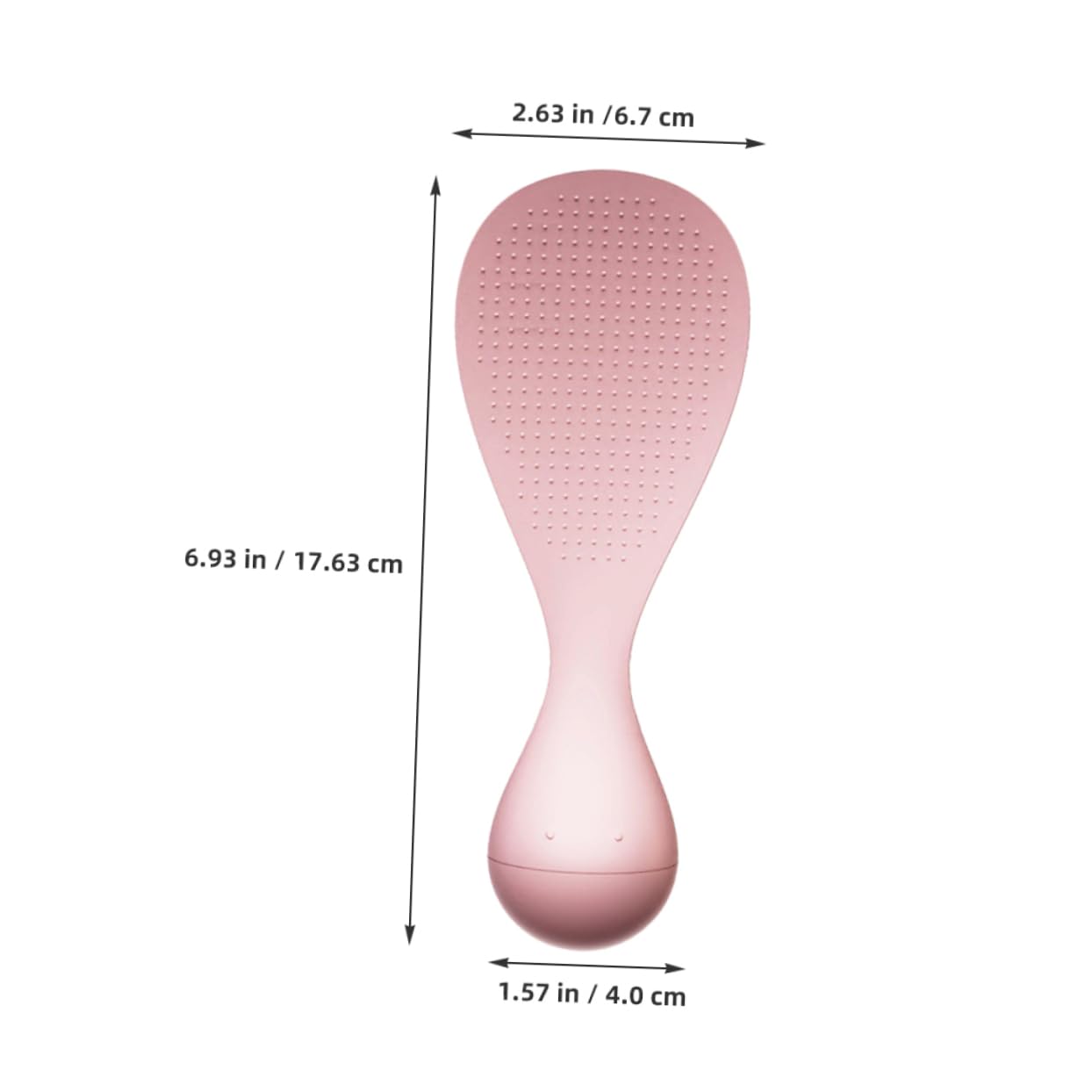 STOBAZA Convenient Serving Spoon Non-stick Rice Paddle Standing Heat Resistant Spatula 3-pack