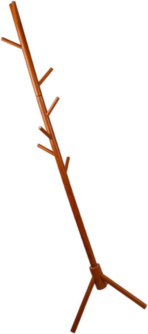 Hat Organizer with Hooks Multi-functional Coat Rack for Living Room Bedroom and Dormitory Decorative Freestanding Storage Stand Honey Color Brown