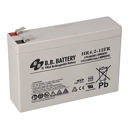 Batería de plomo 12 V 4,2 Ah AGM con VDs compatible con UP-VW1220P1 UPC etc.