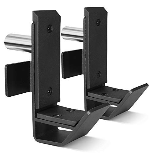 A2ZCARE Pair of Steel J-Hooks for 2x2 inches Square Tubes Power Rack