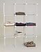 KC Store Fixtures 04122 Mini Grid Clothes Organizer, 3-Foot by 4-Foot, White