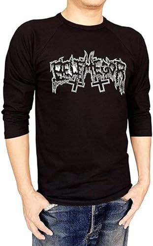 Belphegor Metal Band Logo Baseball Tee Raglan 34 Sleeve Men\'s T Shirt O-Neck Unisex Short Sleeve T-Shirt Black XL Belphegor Metal Band Logo Baseball Tee Raglan 34 Sleeve Men\'s T Shirt O-Neck Unisex Short Sleeve T-Shirt Black XL