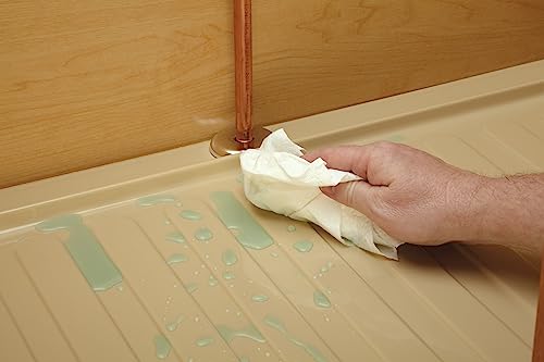 Bandeja de goteo de polímero Rev-A-Shelf color almendra ajustable para bases de lavabo de 27" a 30" miniatura 3