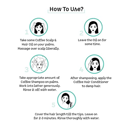 mcaffeine Coffee Hair Spa & Hair Fall Control Kit|Shampoo, Conditioner & Hair Oil|Redensyl & Pro-Vitamin B5|Sulphate, Paraben & Mineral Oil... - Image 5