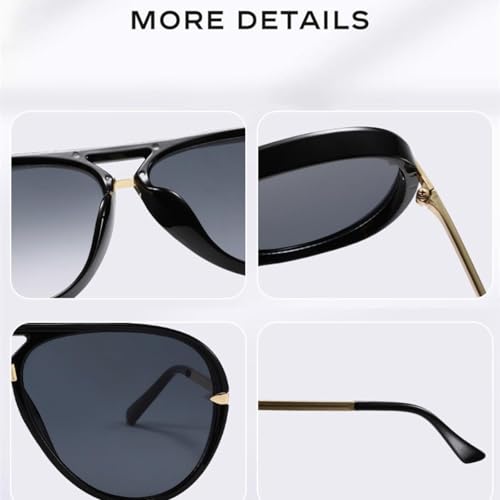 Lunettes de soleil rétro anti-éblouissement double pont - 5