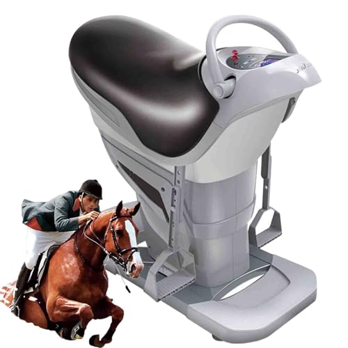 Máquina eléctrica de equitación, simulador de fitness en interiores, simulación 3D, capacidad de peso de hasta 330 libras, ideal para entrenamientos en casa, equipo de ejercicio