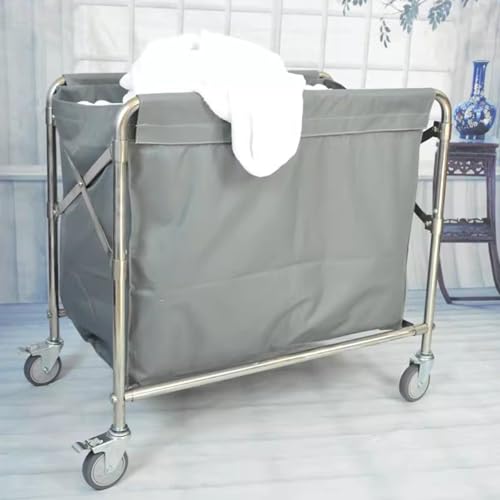 Panier à linge pliable industriel XL gris en tissu Oxford imperméable - 7