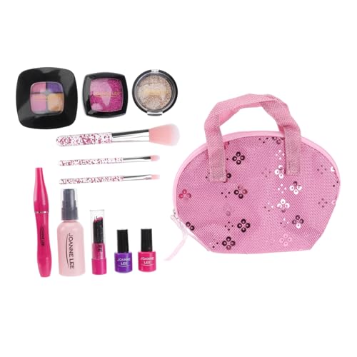 KONTONTY Juego De Maquillaje Infantil para Niñas Set Educativo De Juguete De Cosméticos con Accesorios para Jugar a Maquillarse Ideal para Cumpleaños y Navidad