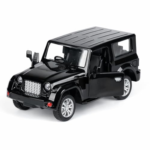 Image of Off-Road SUV Toy Car with Push-Back Action & Openable Doors| Durable ABS Plastic Off-Roader Vehicle Toy for Kids (3+ Years)|Black
