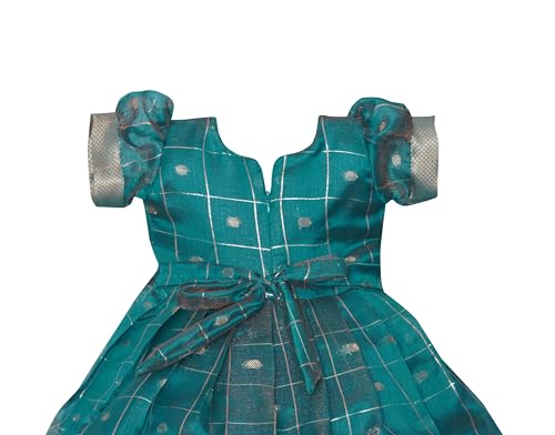 Image of PW PLATYPUS WORLD Baby Girls Ethnic Frock Dress for Kids| Traditional Festive Birthday Outfit | Baby Girls Lehenga Choli
