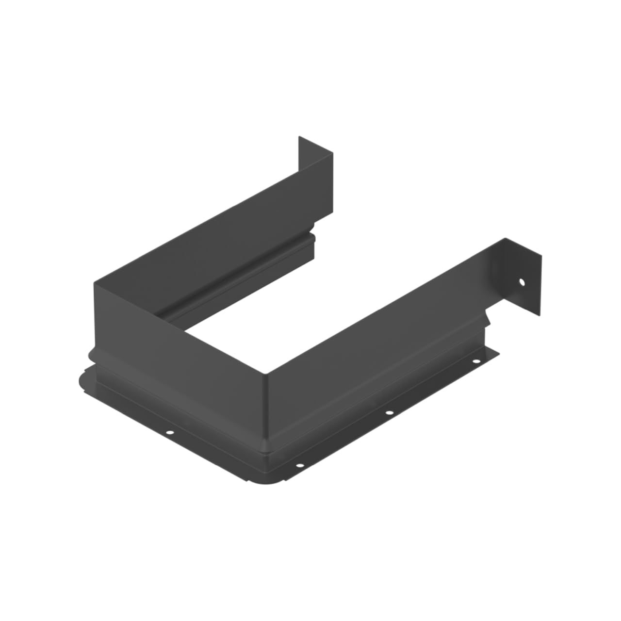 Hettich Bordure rectangulaire pour découpe du Siphon Anthracite Hauteur 53 mm en Acier