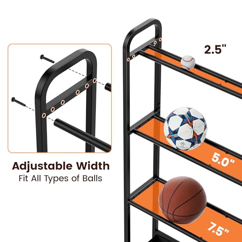 Adjustable-Basketball-Rack-with-Wheels-4-Tier-Sports-Ball-Storage-Cart-for-Basketball-Football-Volleyball-Soccer-More-Holds-up-to-20-Balls