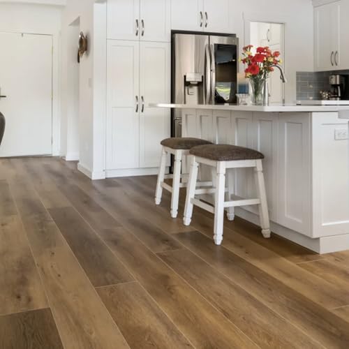 12” Cut Sample Luxury Vinyl Plank Flooring | DIY Click Installation, 40 Mil Wear Layer, Waterproof and Scratch Resistant LVP | Kingswood Signature