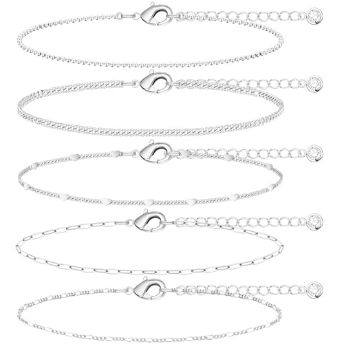 Image of Extra Large Anklets for Women Waterproof, 14K Gold Plated Stack Anklets for Women Plus Size, 10 inch+2 inch Non Tarnish Large Ankle Bracelets for Women, Summer Big Ankles Set, Beach Bikini Vacation Jewelry