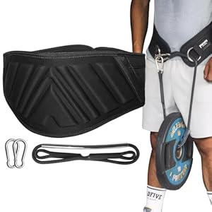 Pixel Panda Dip Belt, Weighted Dip Belt with Heavy Duty Rope, Weighted Pull Up Belt for Pullups & Squats, Strength Training, Fitness for Men & Women