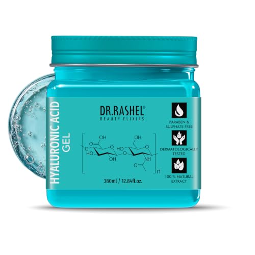Image of DR.RASHEL Beauty Elixirs Hyaluronic Acid Gel Moisturizer Non-Sticky Daily Face Gel Revitalizes & Hydrates Boosts Skin Elasticity For All Skin Types (380ml)