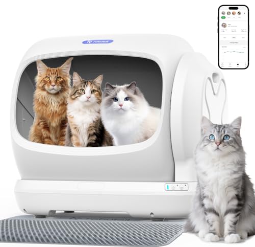 Image of XXXL Self-Cleaning Cat Litter Box, 106L Extra-Large Automatic Cat Litter Box for Multiple Cats, Safety Sensor /Anti-Pinch Patent /Smart APP Control /Low Entrance /Double-Layer Defense /Easy Clean