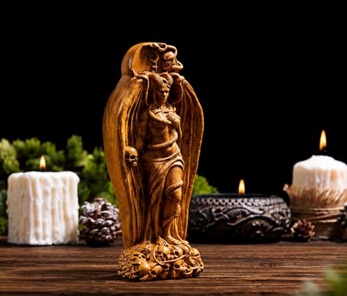 Estatua Lilith reina de la noche en madera miniatura 6