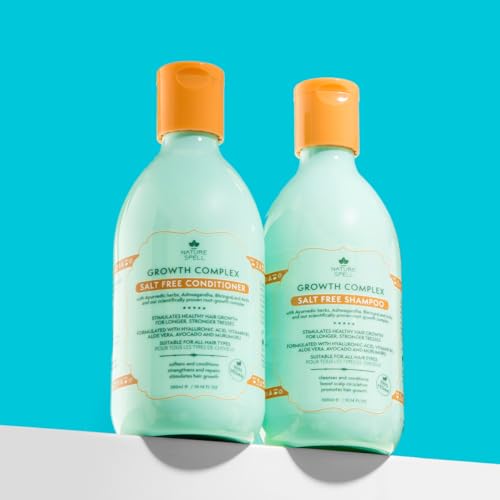 Nature Spell Hair Growth Shampoo and Conditioner Set 300ml x 2 – Growth Complex Sulphate Free Shampoo and Conditioner Sets – Improves Strength, Shine & Volume - Image 5
