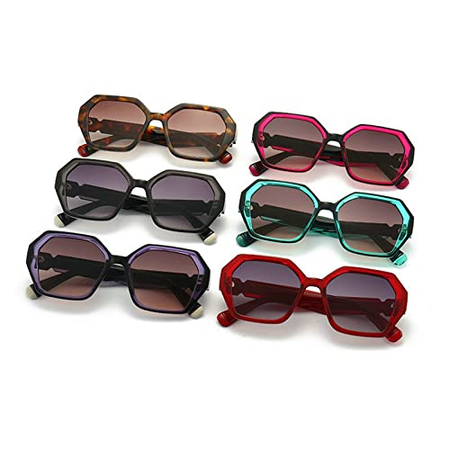 COTIA Fashion Polygon Sunglasses Men and Women Irregular Hexagon Sun Glasses4
