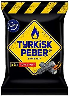 Tyrkisk Peber Soft & Salty 120g - Karl Fazer - Finnish - Swedish - Salty Liquorice - Salmiakki - Salmiakki