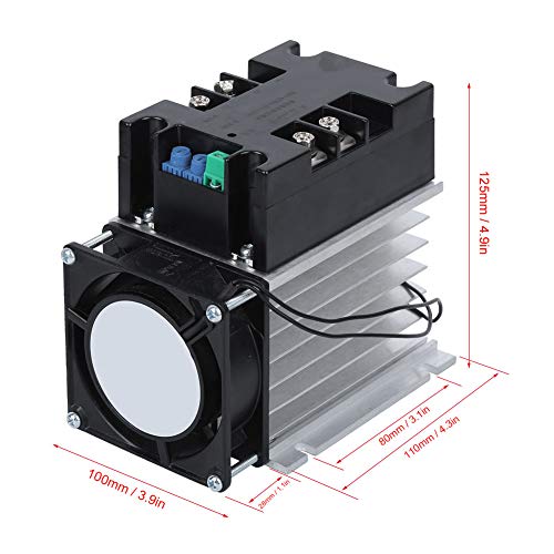 Jeanoko SSR 60WA R1 2KW Motor Soft Start Controller Practical Motor Start Board Motor Accessories for Single Phase Motor Starting(Module + Radiator) - Image 3