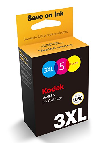 Product Title: Kodak Verite 5 Replacement Inks (ADT1UA) 3XL Color Ink Jet Cartridge compatible to V50, V55, V55W Eco, V55 Plus, V60 Eco, V640 Eco, V64 Series, V65 Eco, V65 Plus