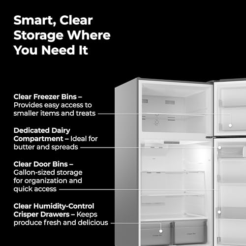 Image of Kenmore 25 cu. ft. 33 inch Wide Top Mount Refrigerator - FPR Stainless Steel