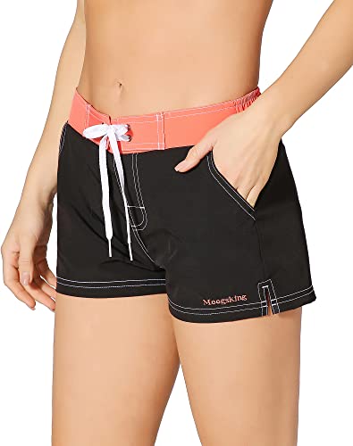 Image of Women Quick Dry Swimwear Trunks Sports Board Shorts with Soft Briefs Inner Lining