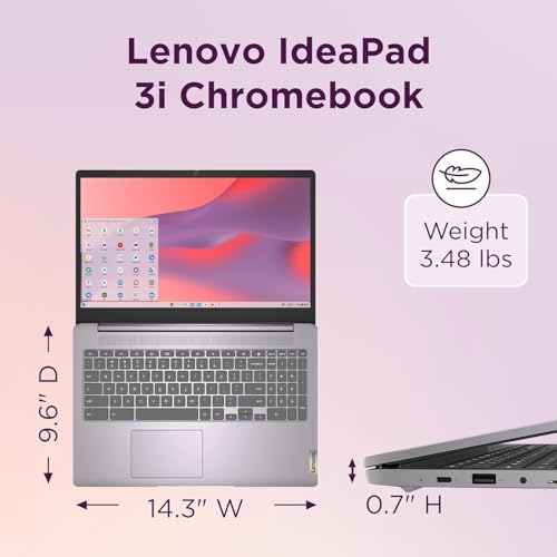 Image of Lenovo Chromebook 15 IdeaPad 3i (15.6 inch FHD, 4GB RAM, 64GB eMMC + 128GB SD Card, Intel Celeron N4500) for Home, Students & Everyday Use, 10-Hour Long Battery Life, HD Webcam, IST HUB, Wi-Fi, Chrome OS